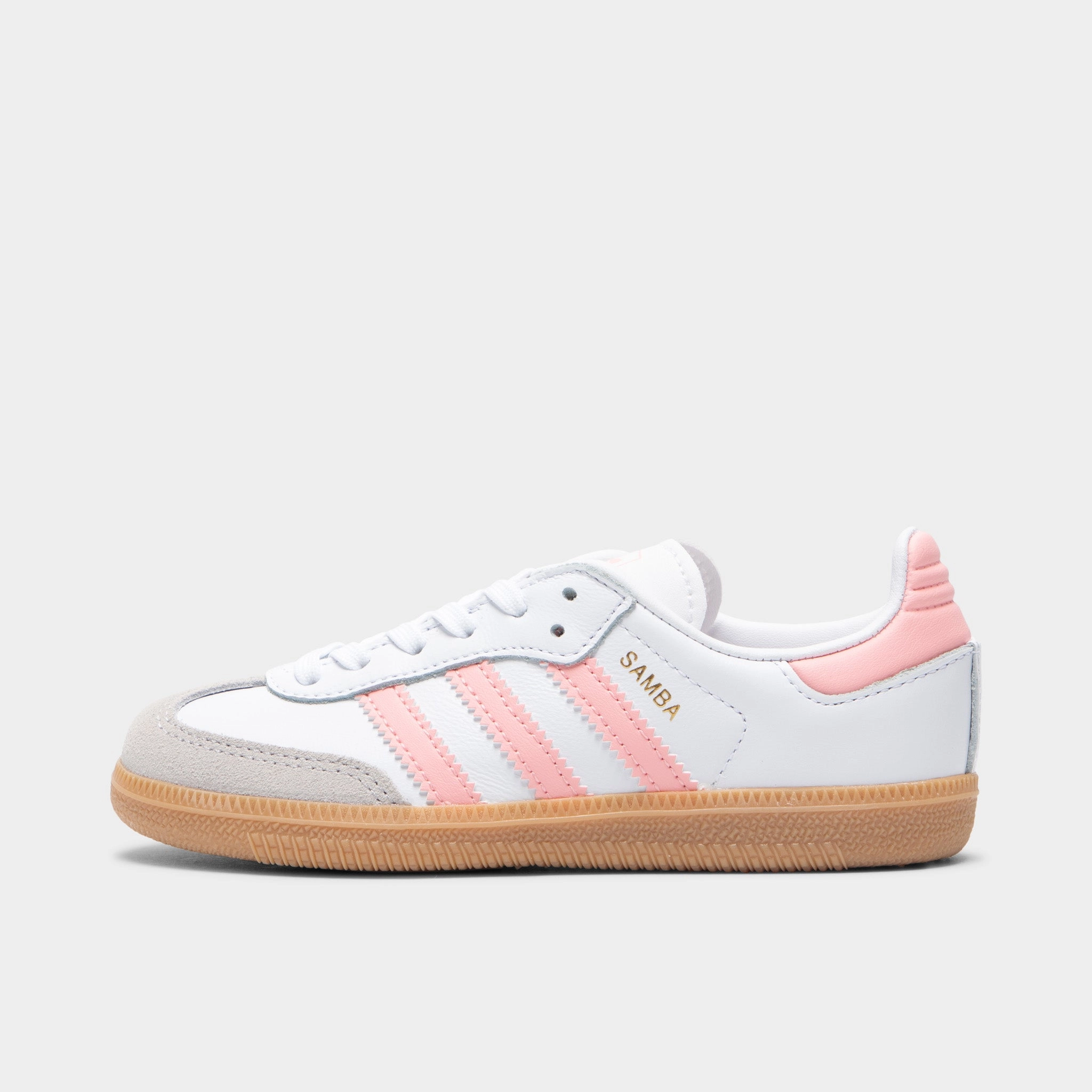 adidas Children's Samba OG Footwear White / Semi Pink Spark - Gum