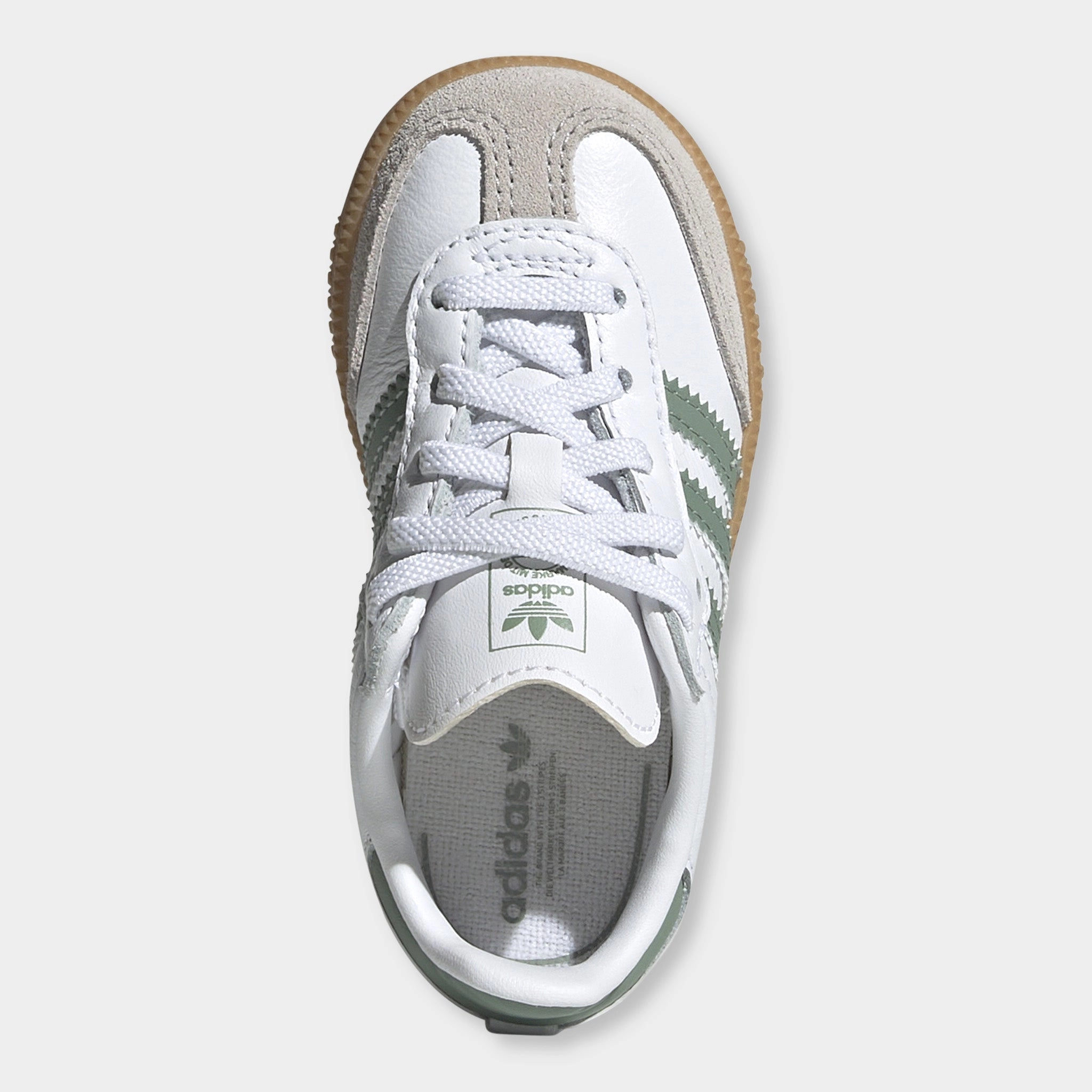 adidas Infants' Samba OG White / Silver Green - Gum
