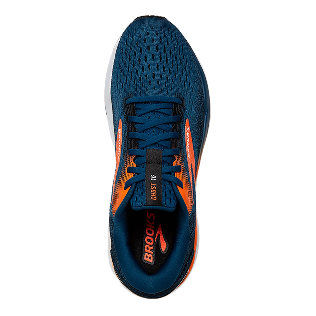 Brooks Ghost 16 - Blue Opal - Black - Nasturtium