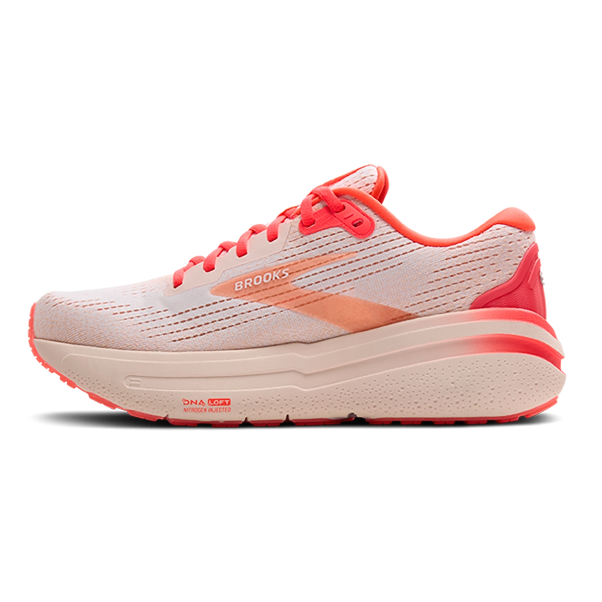 Brooks Ghost Max 2 - White - Peach - Coral
