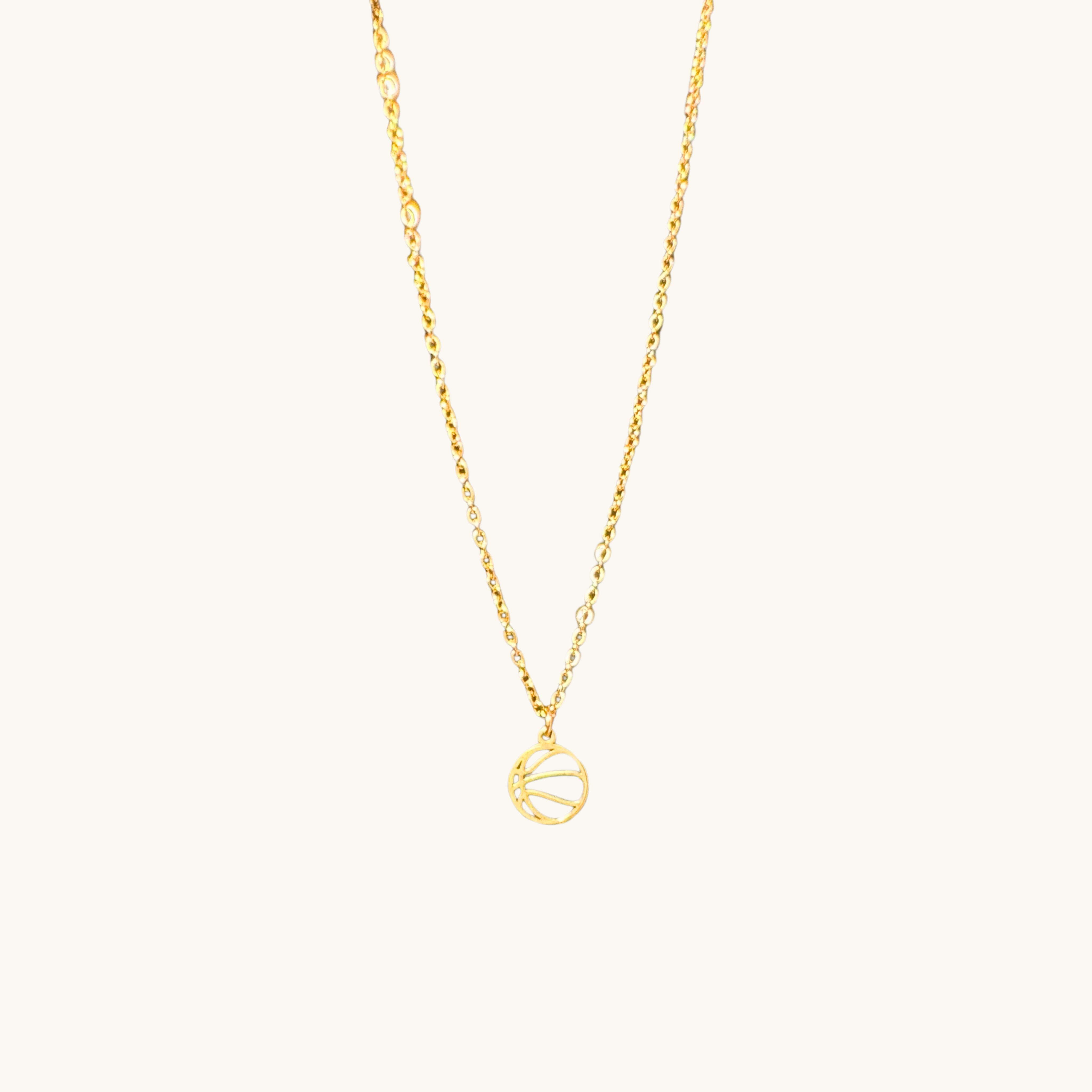 Dainty Basketball Necklace
