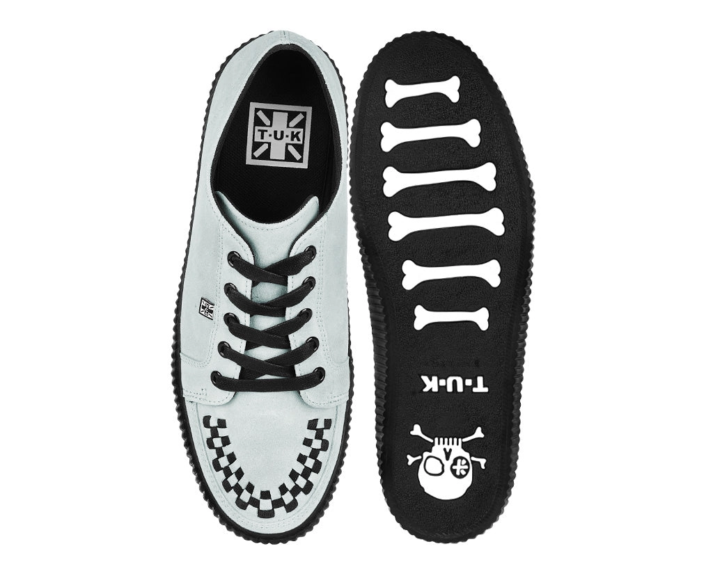 Grey Lace-Up Creeper Sneaker