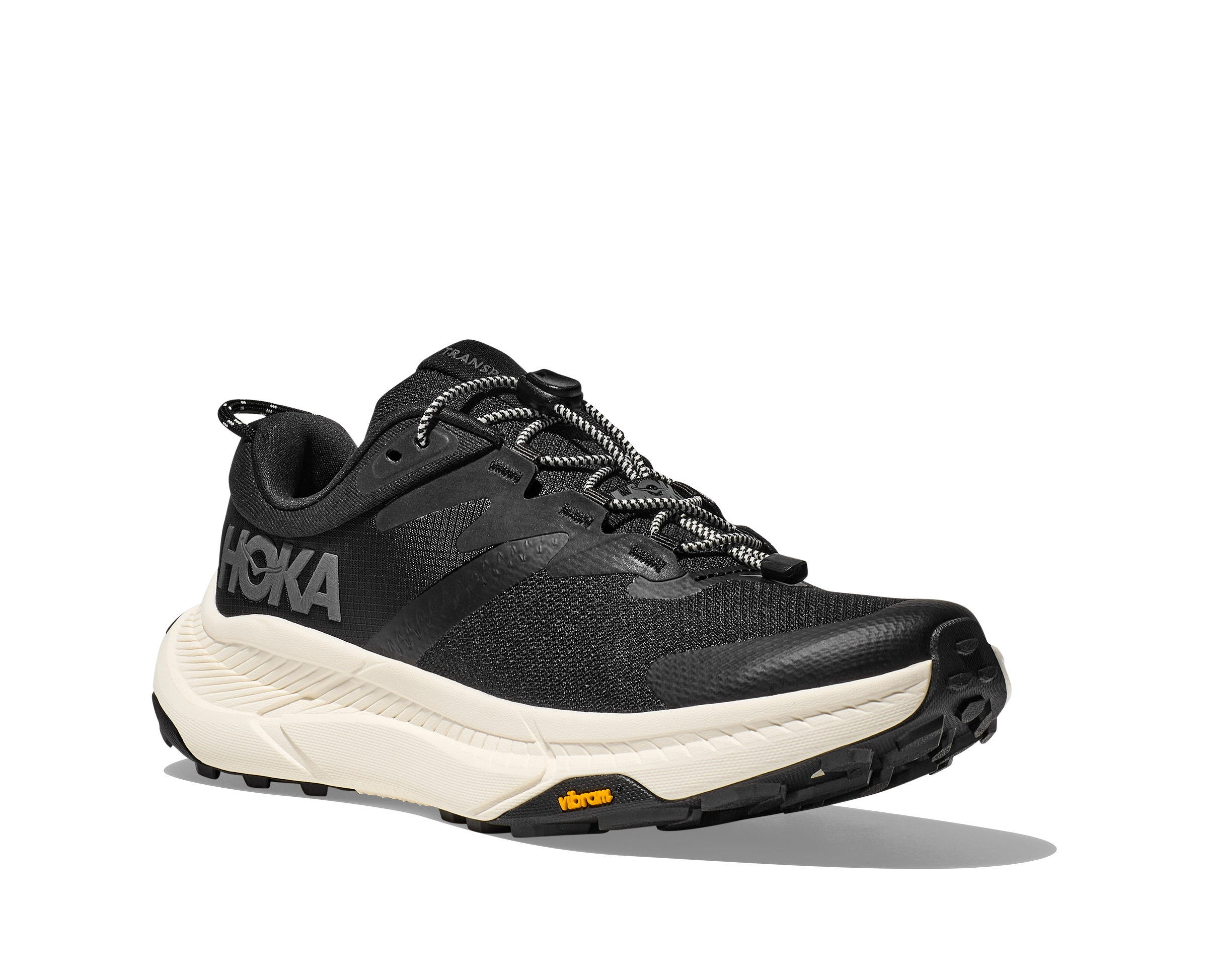HOKA TRANSPORT BLACK/WHITE WOMEN'S WIDE
