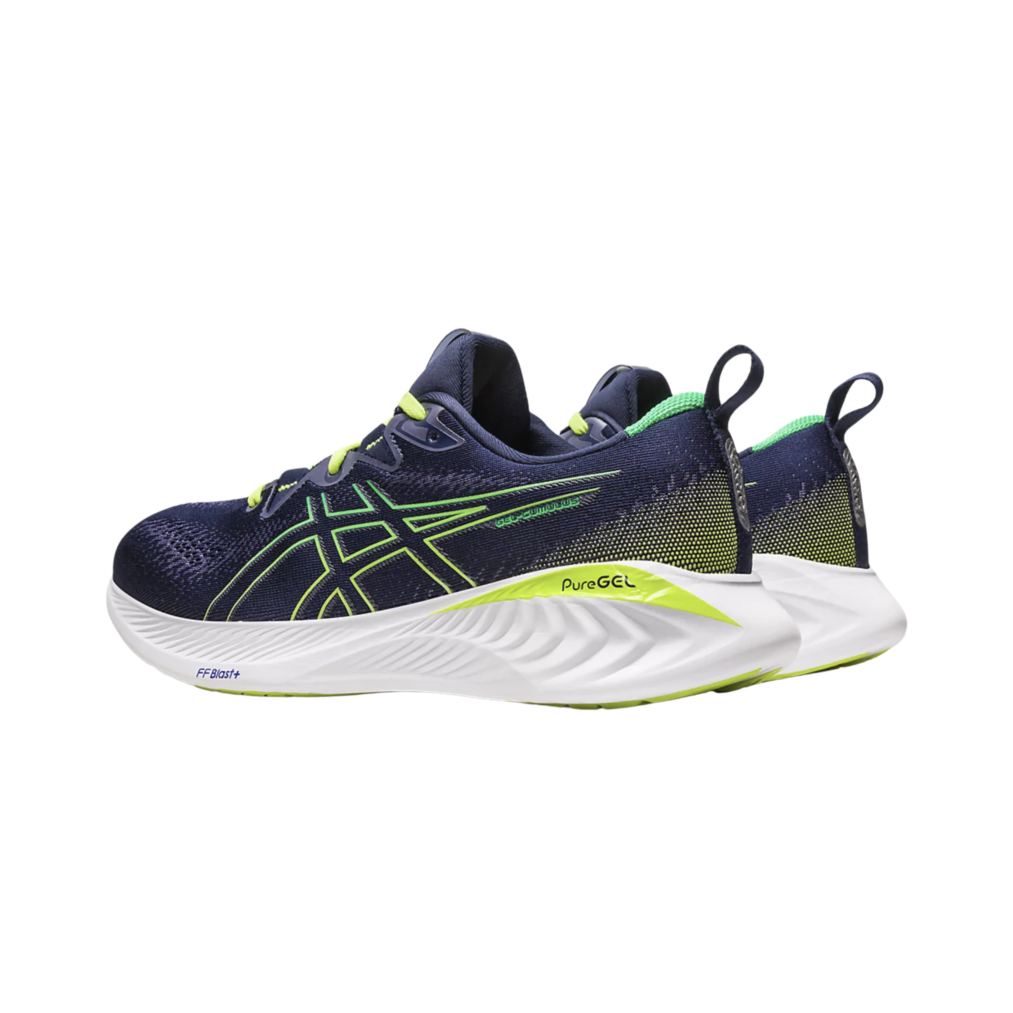 Men's Gel Cumulus 25 - Midnight/Cilantro (D Width)