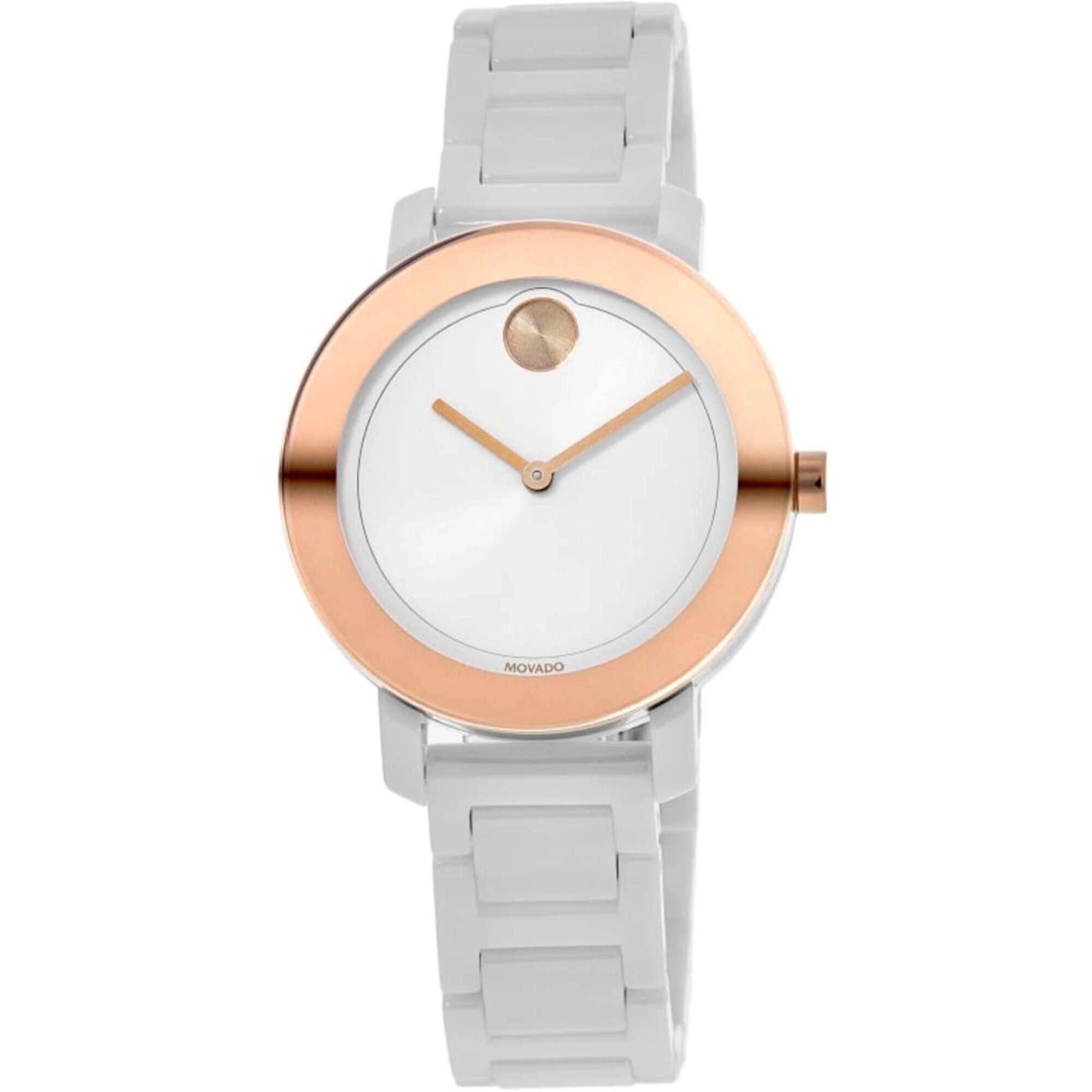 Movado Women's Watch - Bold Evolution Swiss Quartz White Ceramic Bracelet | 3600753
