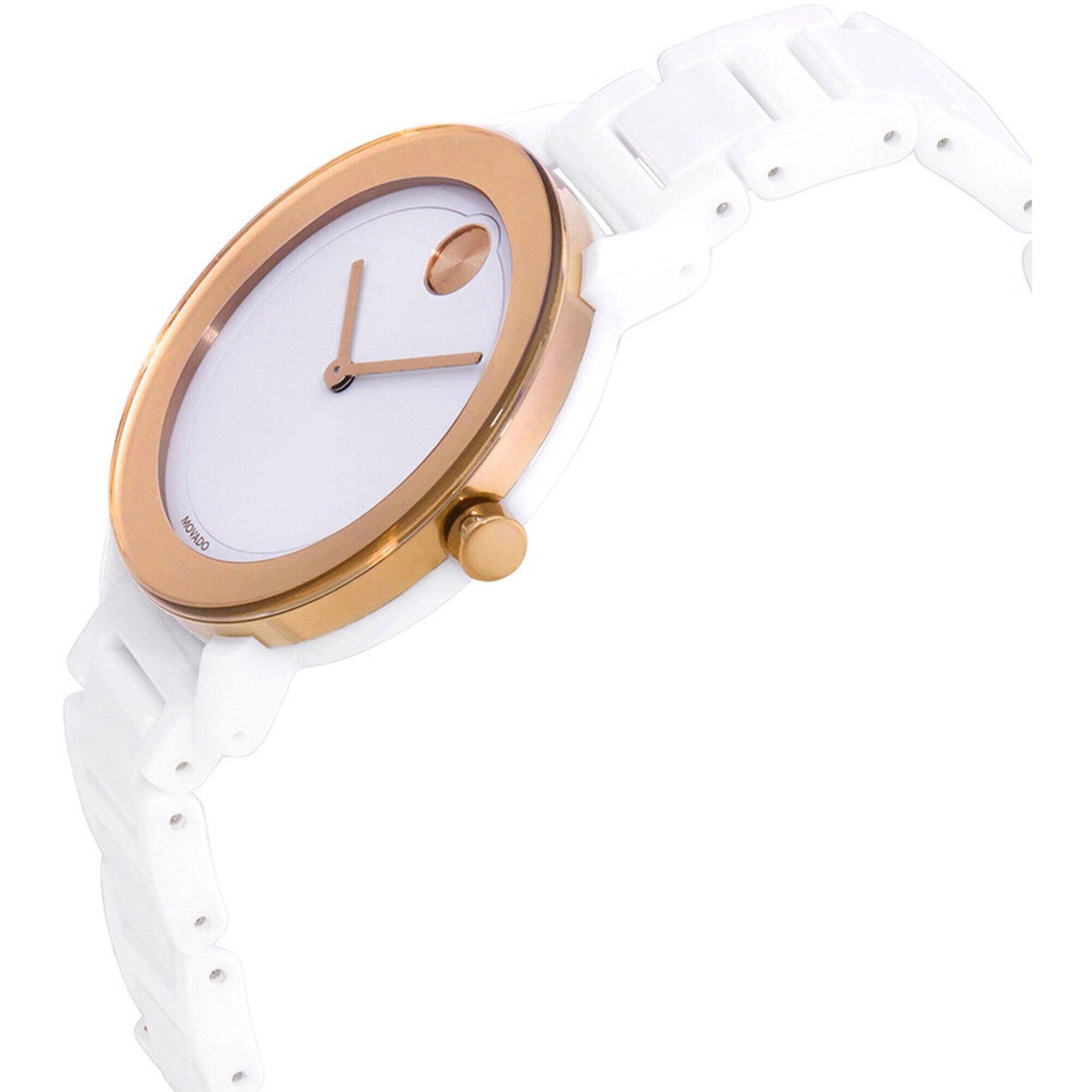 Movado Women's Watch - Bold Evolution Swiss Quartz White Ceramic Bracelet | 3600753