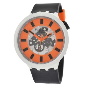 Swatch Unisex Watch - Bioceramic Orack Swiss Quartz Black Bio Sourced Strap | SB03M104