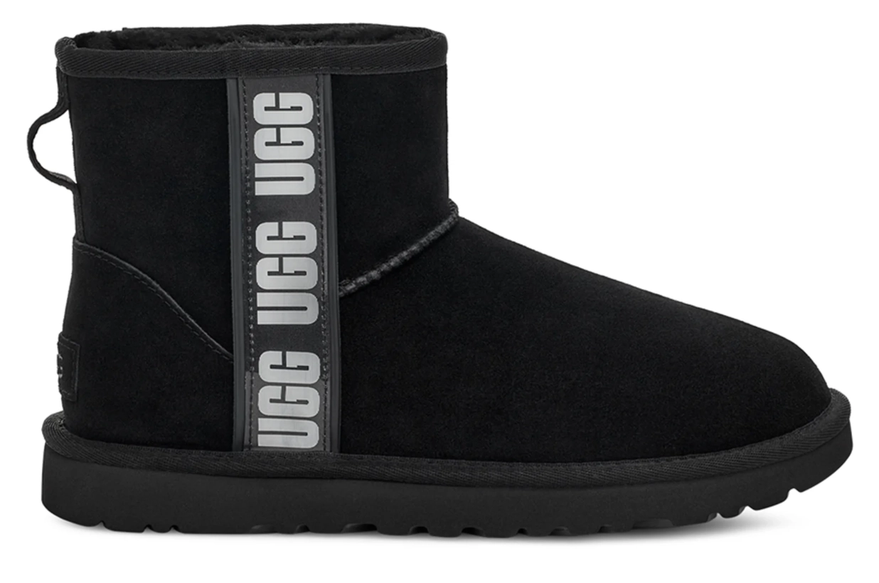 Ugg Womens Classic Mini Side Logo II Black